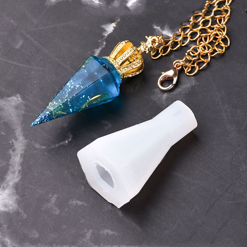 Resin Art Tool Kit - SNASAN 다이아몬드 모양 목걸이 펜던트 실리콘