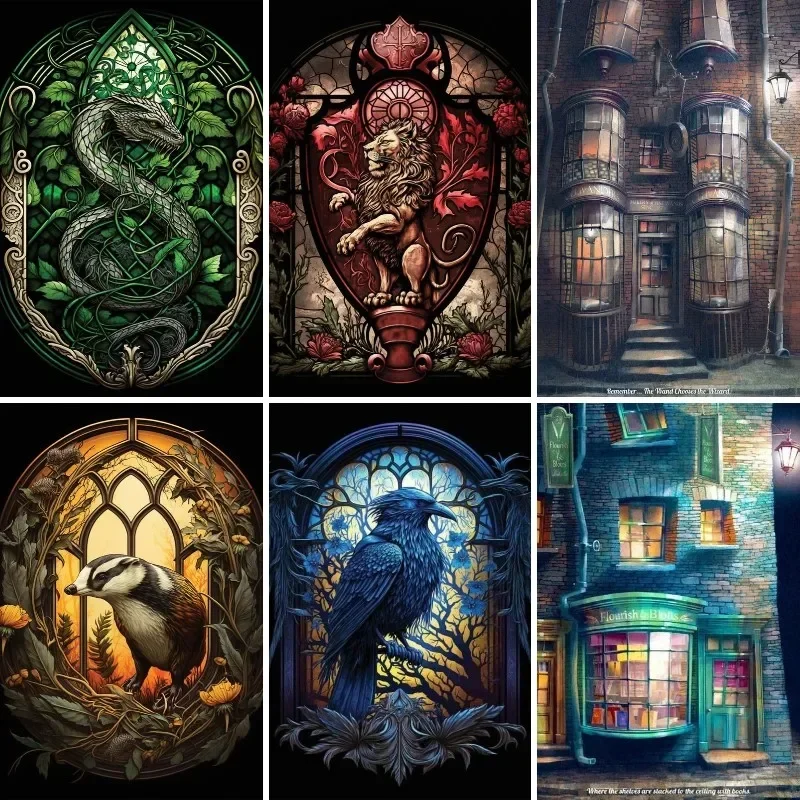 Resin Art Guide Book - 5D Diy 다이아몬드 페인팅 Wizardry 학교