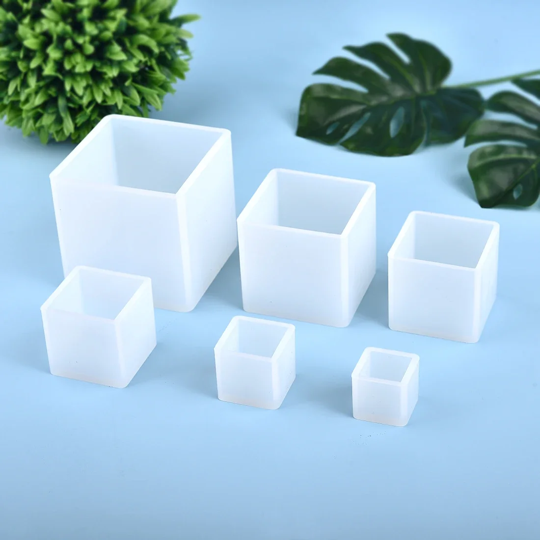 Resin Art Stone - 레진 실리콘 몰드 3D 큐브 주조