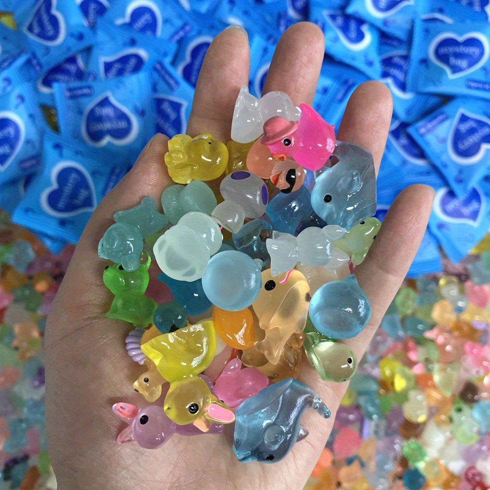 Resin Dye Opaque - 32개 무작위 동물 모양 비확장성 젤