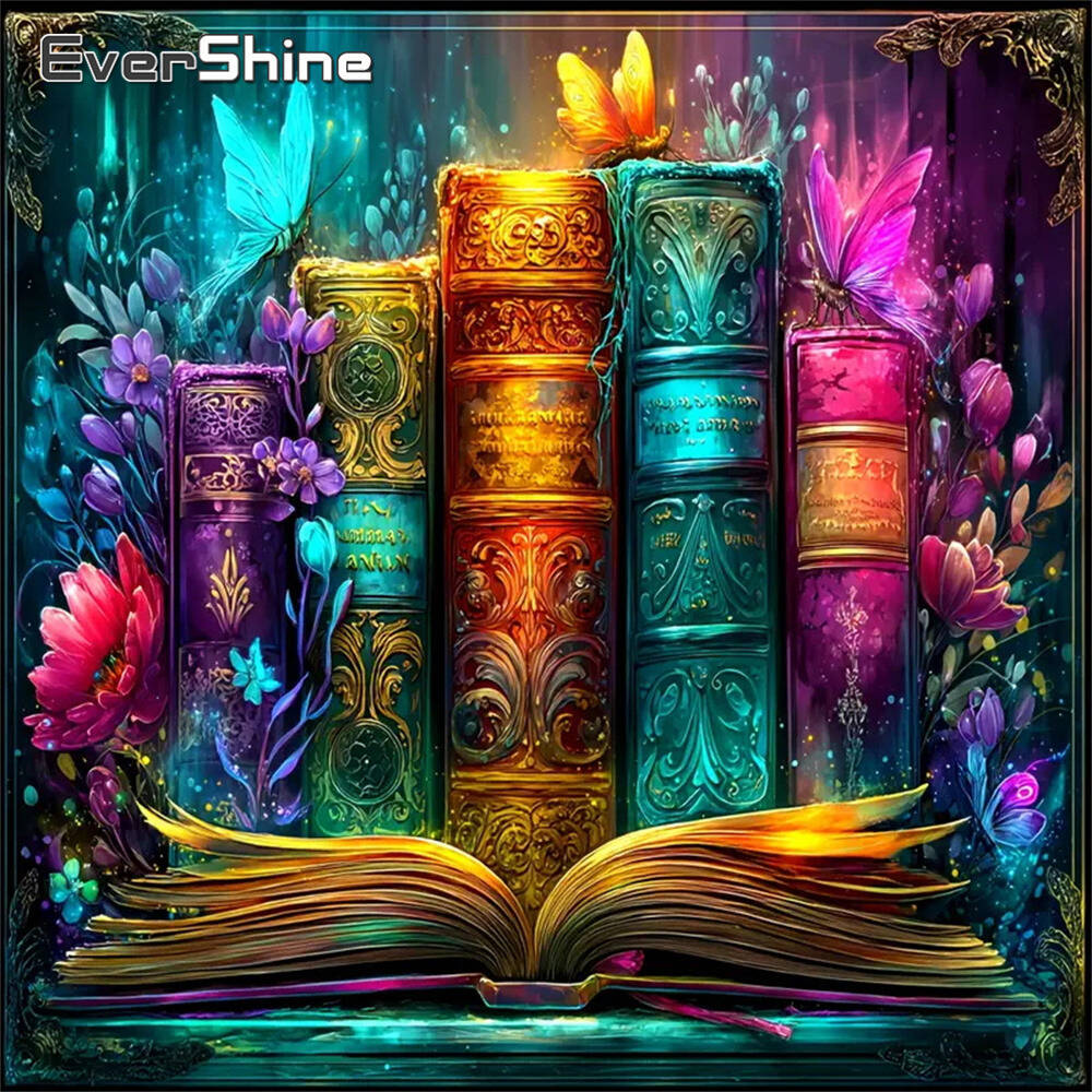 Resin Art Guide Book - Evershine 다이아몬드 페인팅 데이지 꽃 다채로운