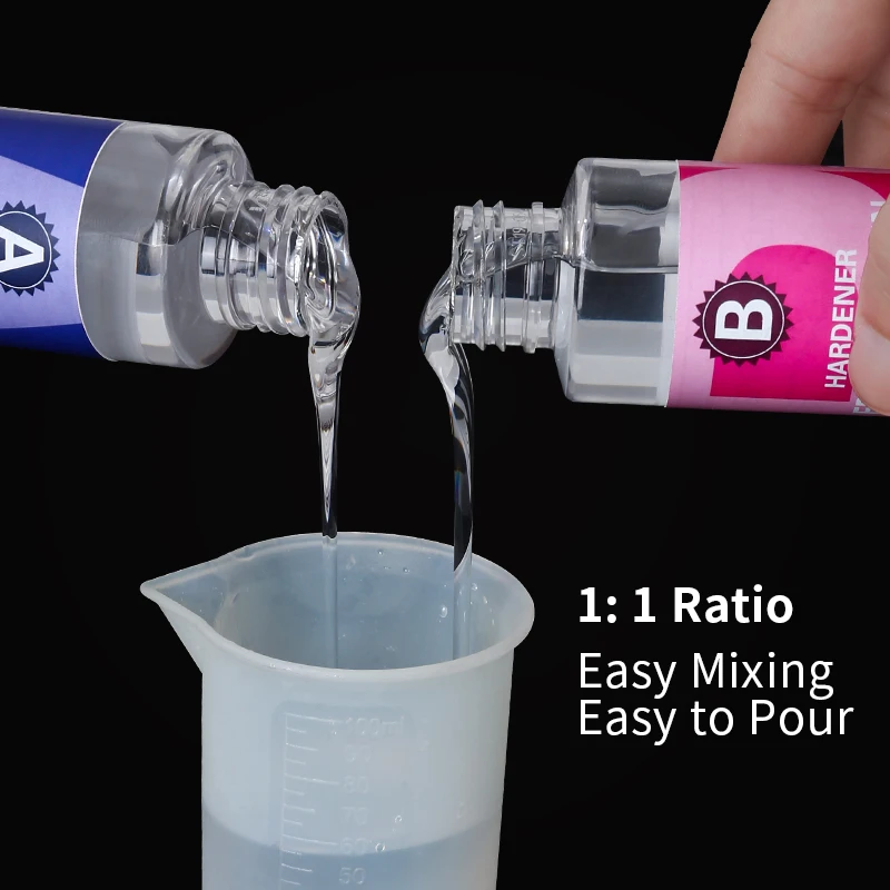 Resin Art Ratio - 100g 에폭시 레진 키트 투명 고광택