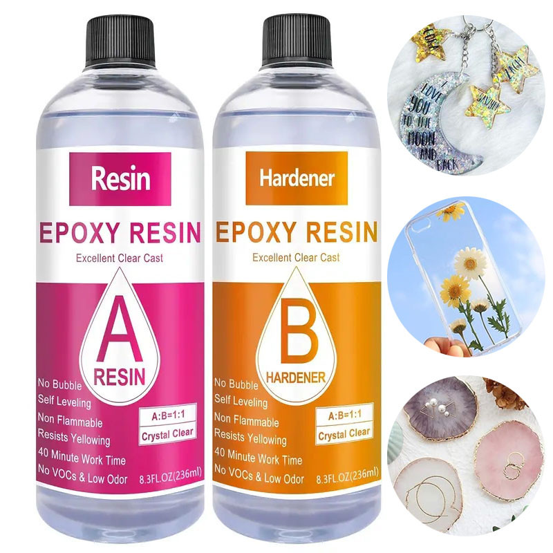 Resin Art Ratio - 테이블 탑용 크리스탈 투명 에폭시 송진