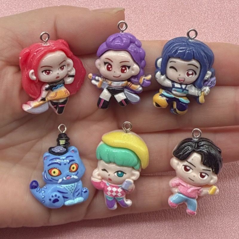 Resin Art Jewellery Kit - 10개 레진 만화 펜던트, DIY 쥬얼리