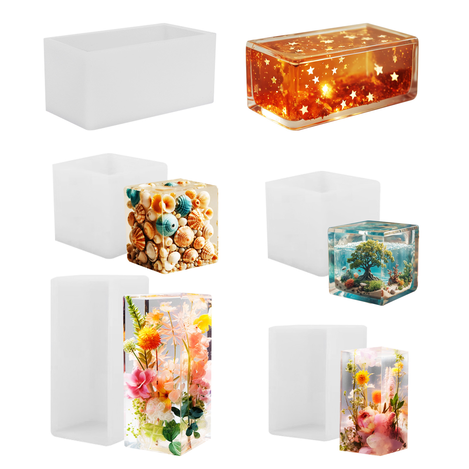 Resin Art Acrylic - 에폭시 주조 금형 실리콘 금형 DIY