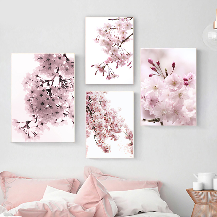 Resin Art Quotes - 프레임리스 다이아몬드 페인팅 벚꽃 핑크 꽃
