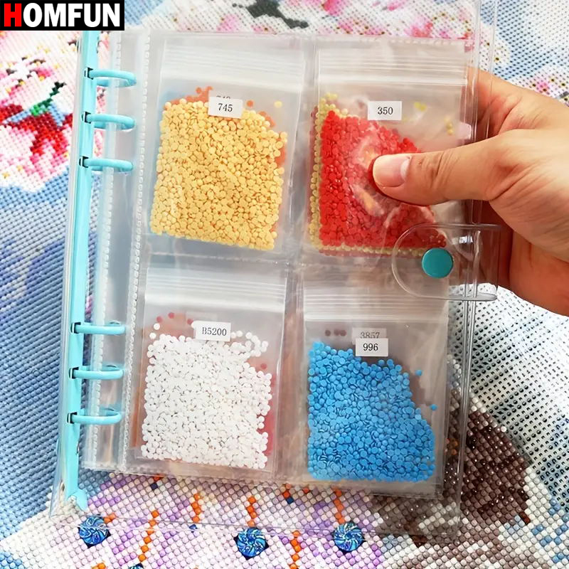 Resin Art Guide Book - HOMFUN 113pcs 다이아몬드 페인팅 스토리지 도서