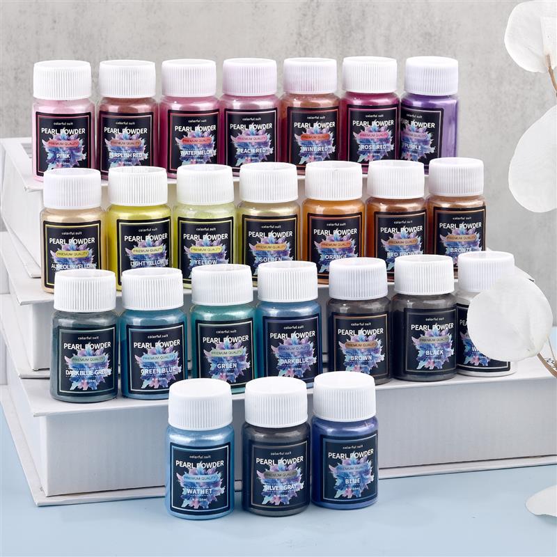 진주빛 파우더 에폭시 송진 염료, 진주 안료, 마이카  - Pearl Powder Resin 리뷰 및 가격