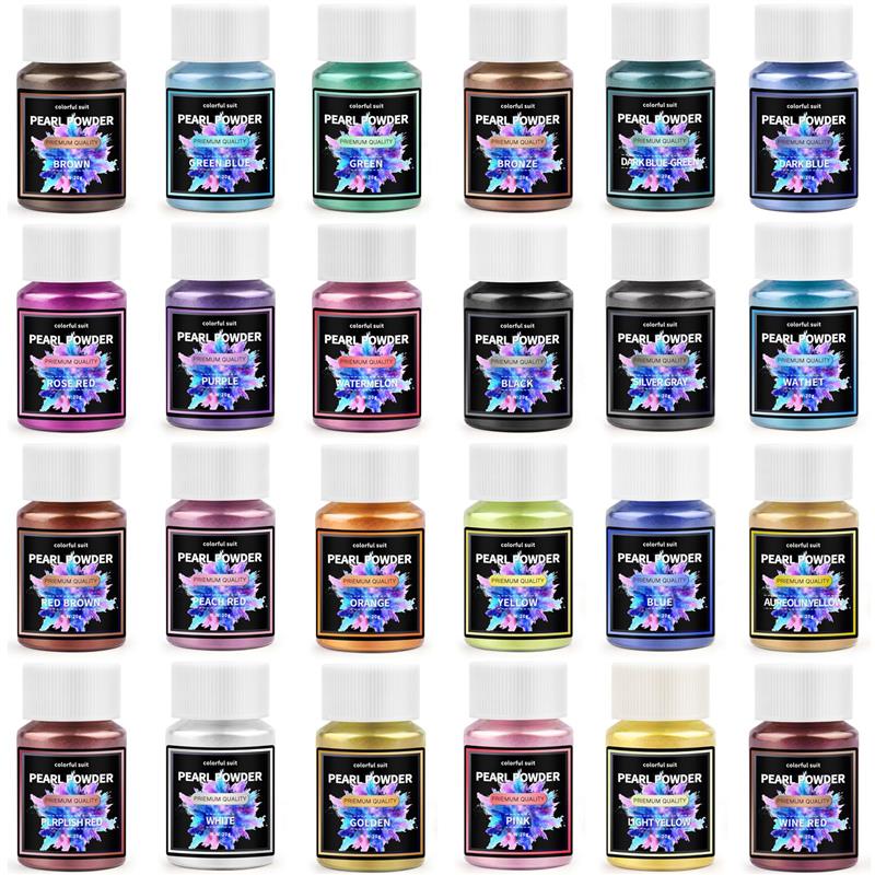 진주빛 파우더 에폭시 송진 염료, 진주 안료, 마이카  - Pearl Powder Resin 리뷰 및 가격