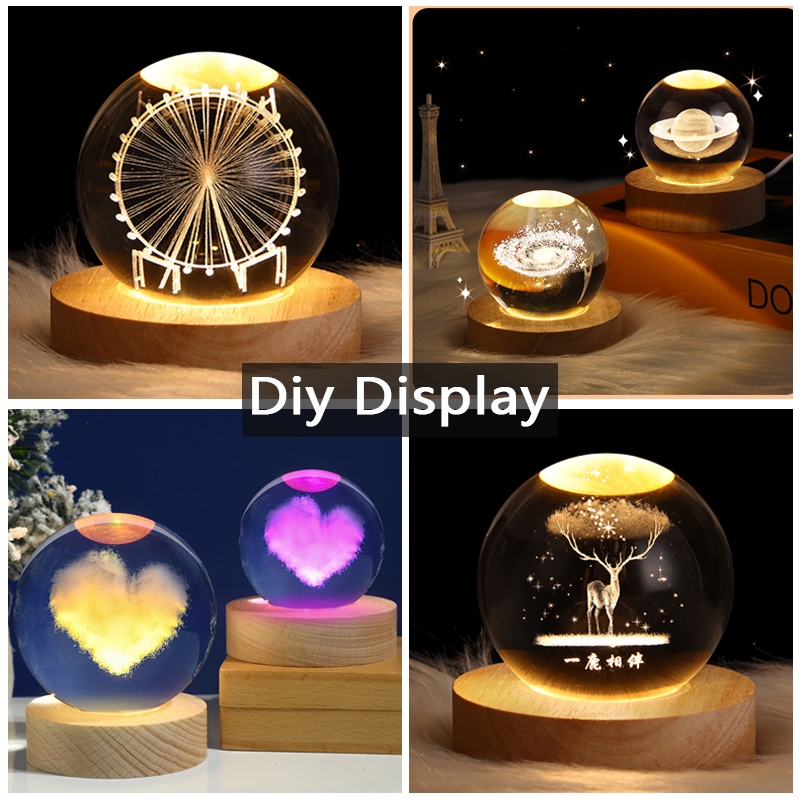 수 지 아트 디스플레이 라운드 나무 다채로운 LED 빛 - Resin Art And Wood 리뷰 및 가격