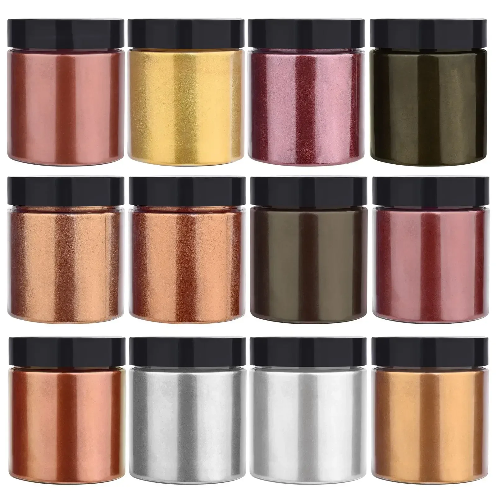 50g/병 메탈릭 글리터 파우더 금색 은색 색소 진주  - Pearl Powder Resin 리뷰 및 가격