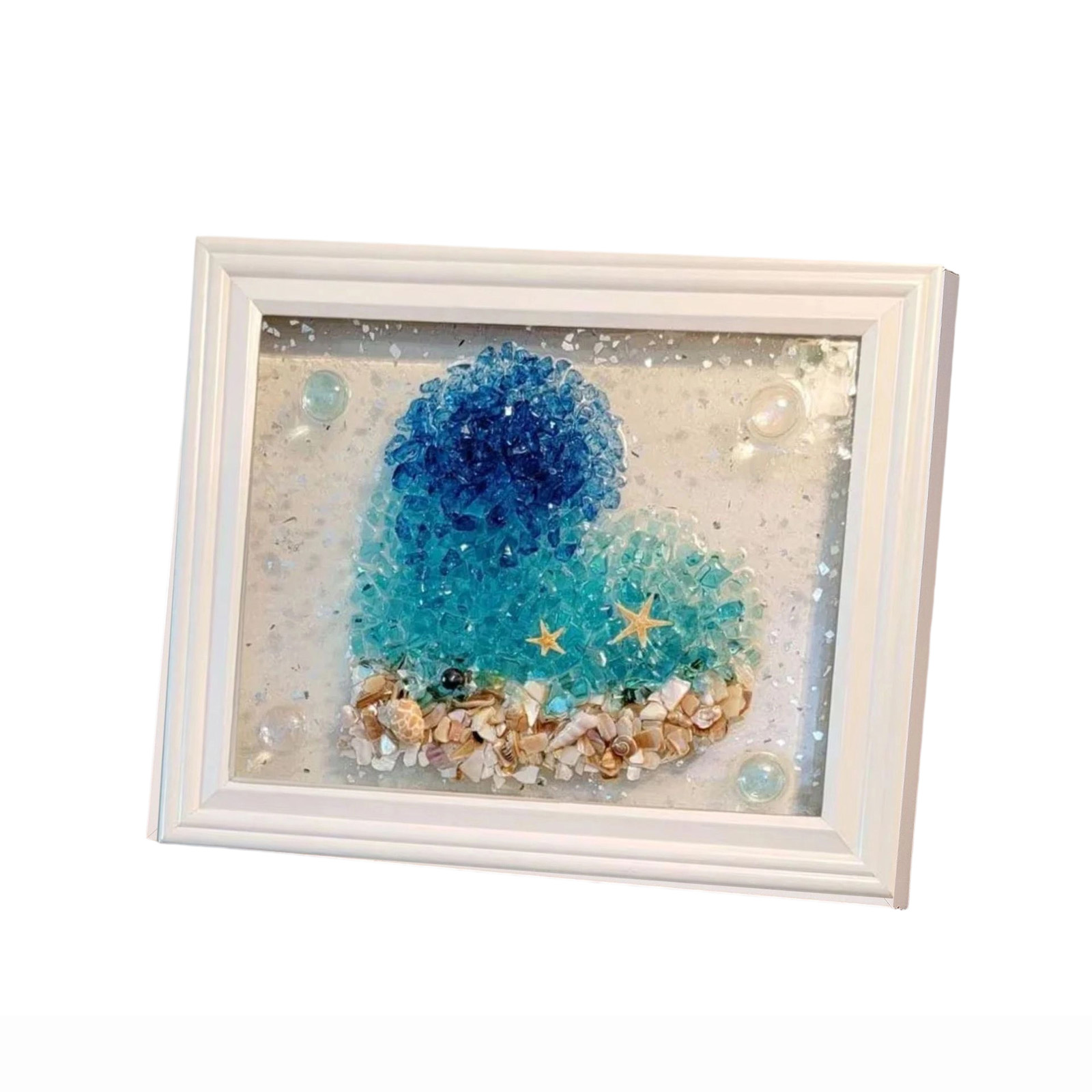 바다 유리 아트 키트 바다 유리 아트 프레임 DIY 바 - Resin Art Beach Theme 리뷰 및 가격