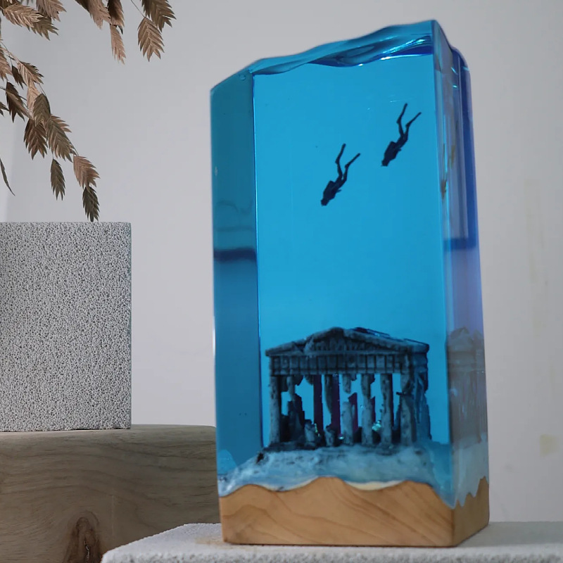 새로운 해양 예술 홈 데코레이션 수공예품 나무 수지 조 - Resin Art And Wood 리뷰 및 가격