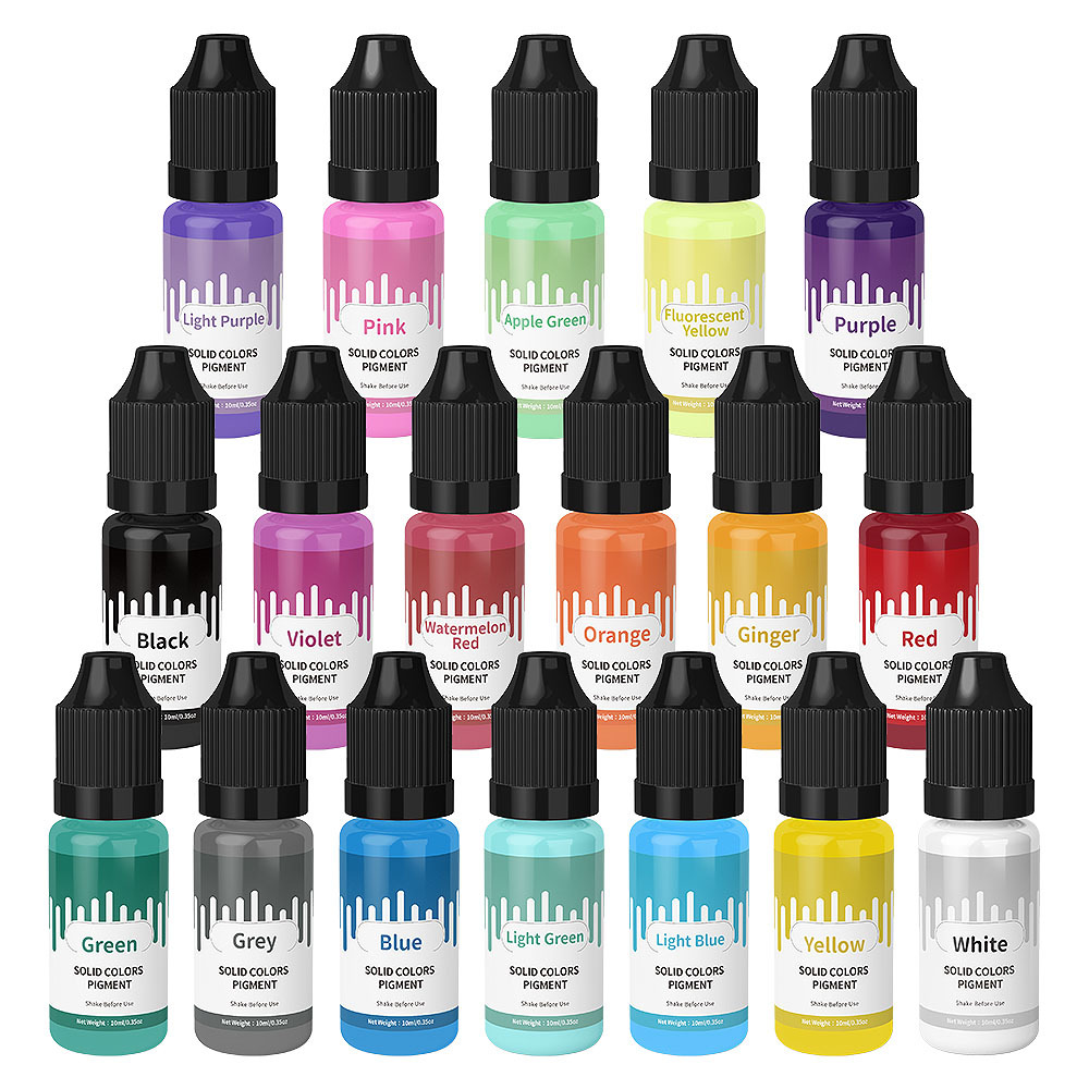18 색상 10ml 마카롱 솔리드 파스텔 컬러 수지 안 - Resin Dye Opaque 리뷰 및 가격