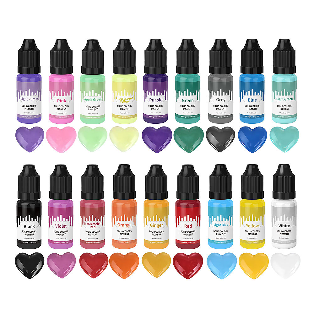 18 색상 10ml 마카롱 솔리드 파스텔 컬러 수지 안 - Resin Dye Opaque 리뷰 및 가격