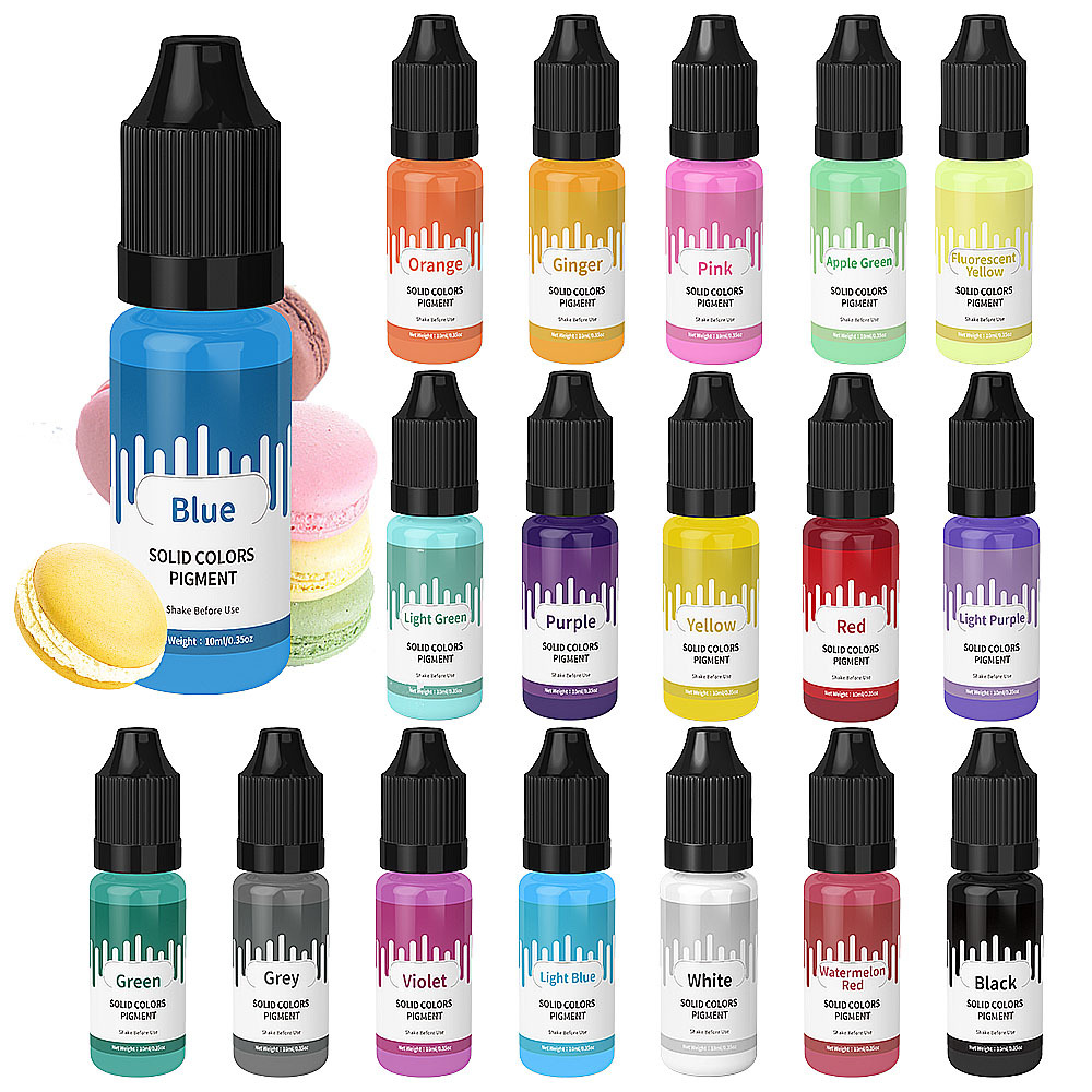 18 색상 10ml 마카롱 솔리드 파스텔 컬러 수지 안 - Resin Dye Opaque 리뷰 및 가격