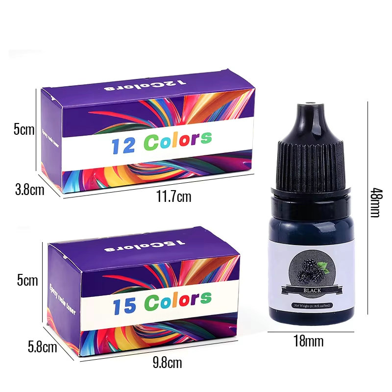 에폭시 수지 색소 24가지 생생한 색상 액체 에폭시 색 - Resin Dye Opaque 리뷰 및 가격