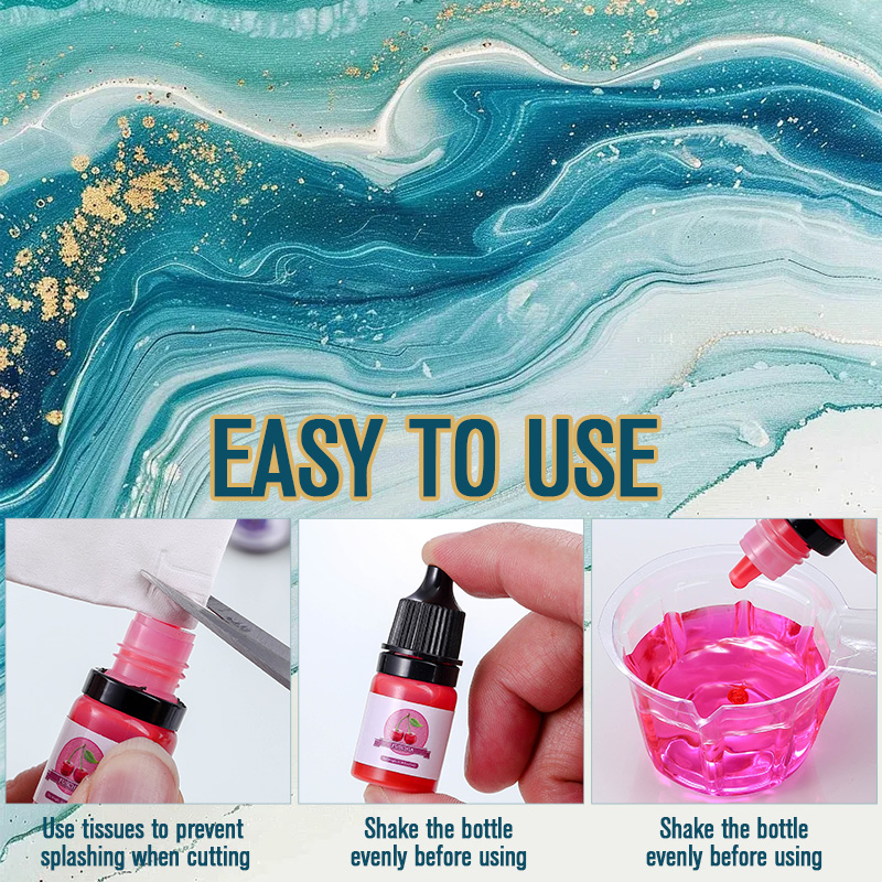 에폭시 수지 색소 24가지 생생한 색상 액체 에폭시 색 - Resin Dye Opaque 리뷰 및 가격