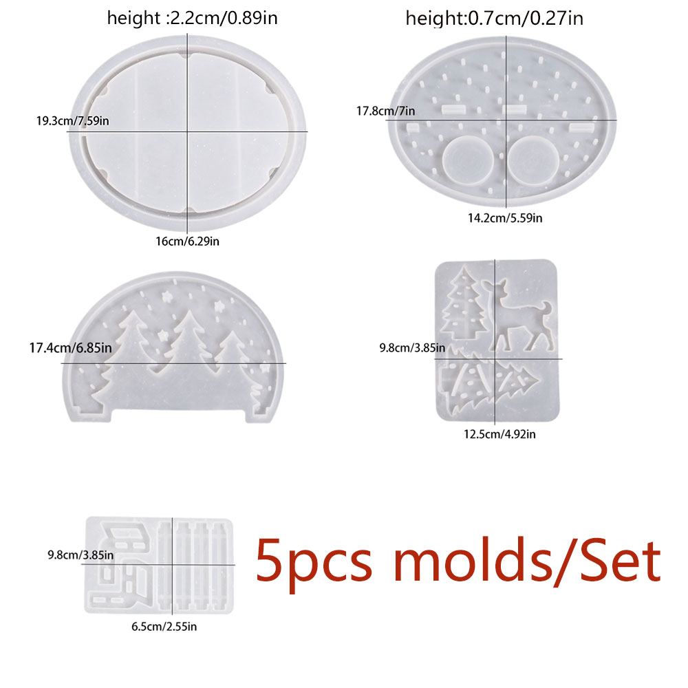 크리스마스 엘크 티라이트 캔들 홀더 실리콘 몰드, 3D - Resin Art Tool Kit 리뷰 및 가격