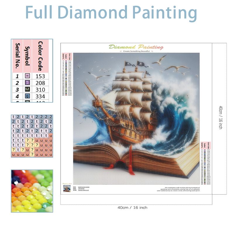 SDOYUNO DIY 다이아몬드 모자이크 책 풍경 키트 - Resin Art Guide Book 리뷰 및 가격