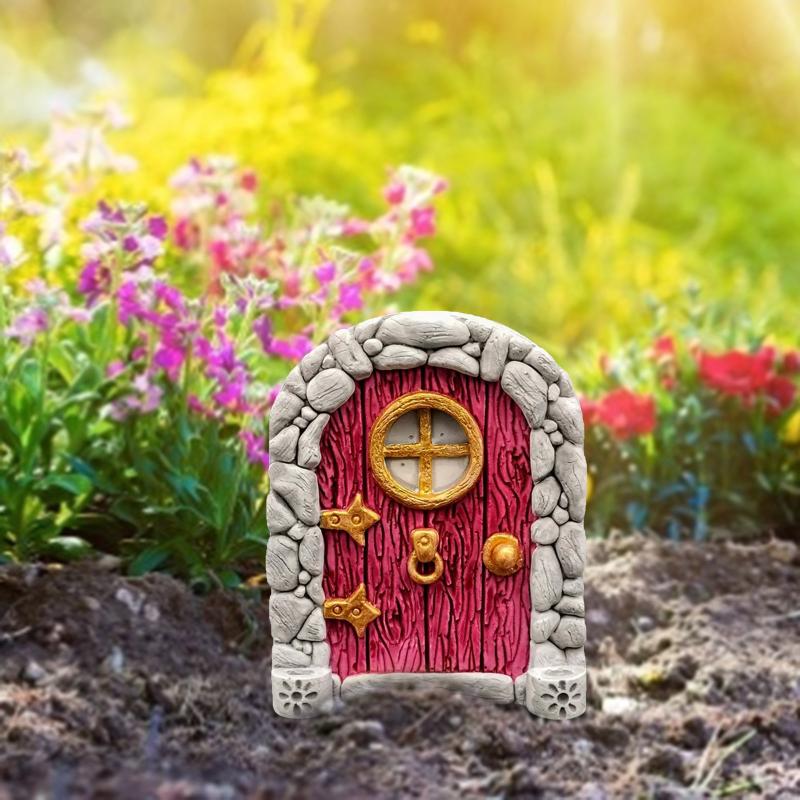 엘프 요정 문 미니어처 정원 집 장식 나무 문 미니어처 - Resin Art And Wood 리뷰 및 가격