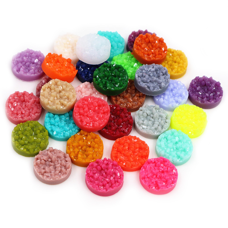 40pcs 수지 Druzy Cabochons 돔 8/1 - Resin Art Jewellery Kit 리뷰 및 가격