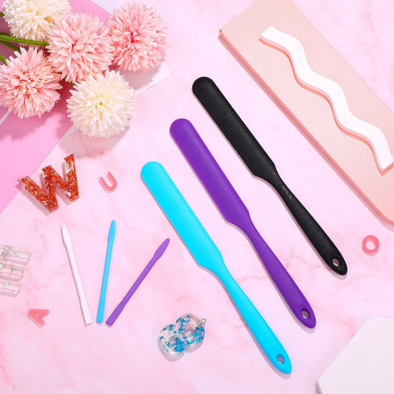 12실리콘 교반 막대 세트, 실리콘 에폭시 브러시, 교 - Resin Art Tool Kit 리뷰 및 가격