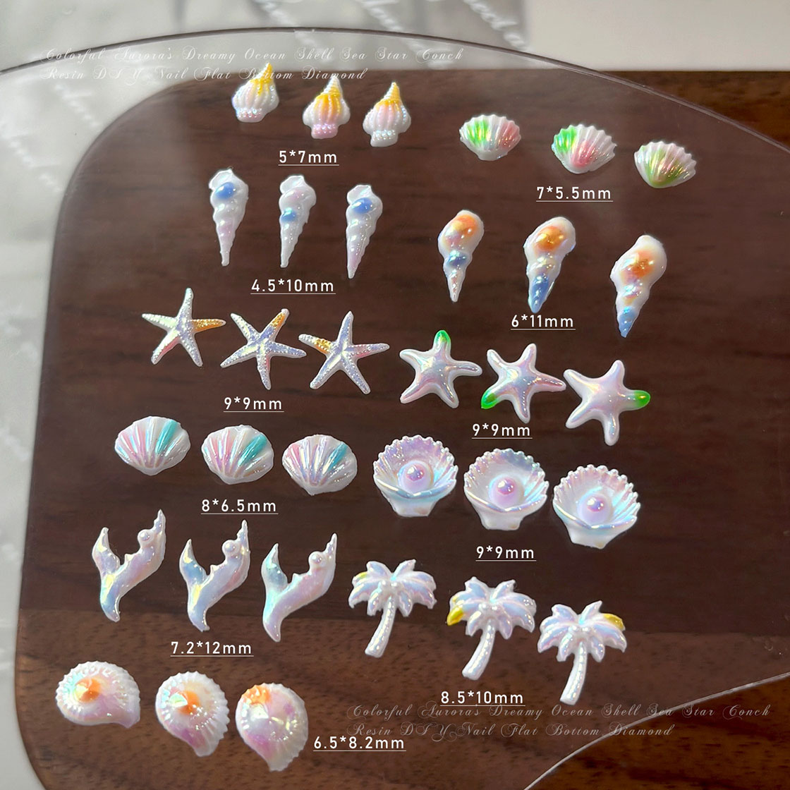 50개 여름 해변 네일 라인스톤 바다 테마 조개 불가사 - Resin Art Beach Theme 리뷰 및 가격
