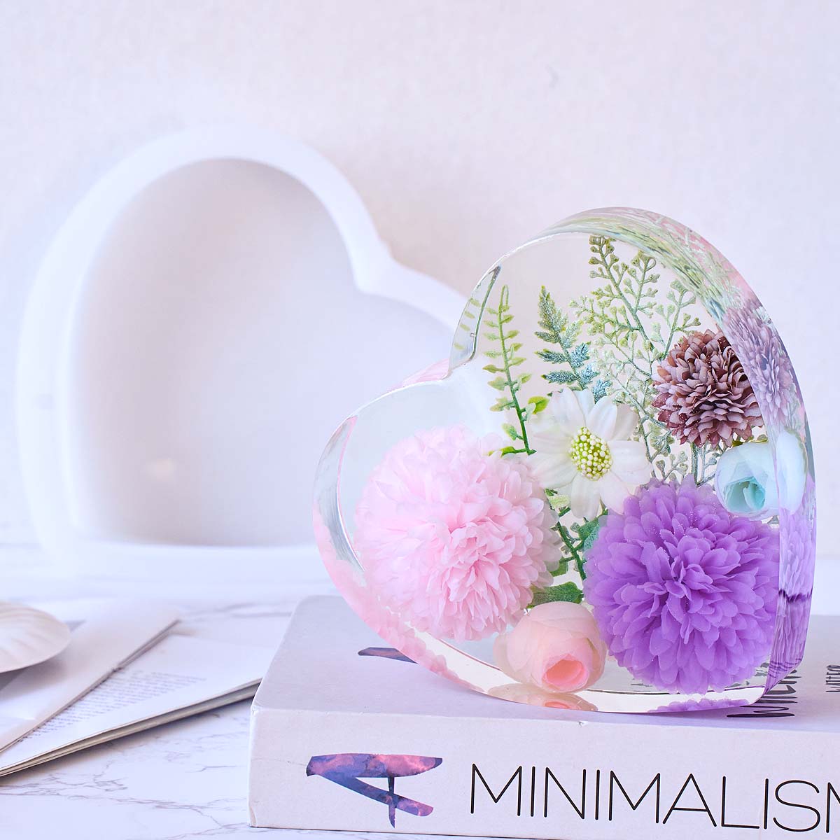 하트 육각형 장식품 북엔드 실리콘 몰드 DIY 수제 기 - Resin Art Stone 리뷰 및 가격