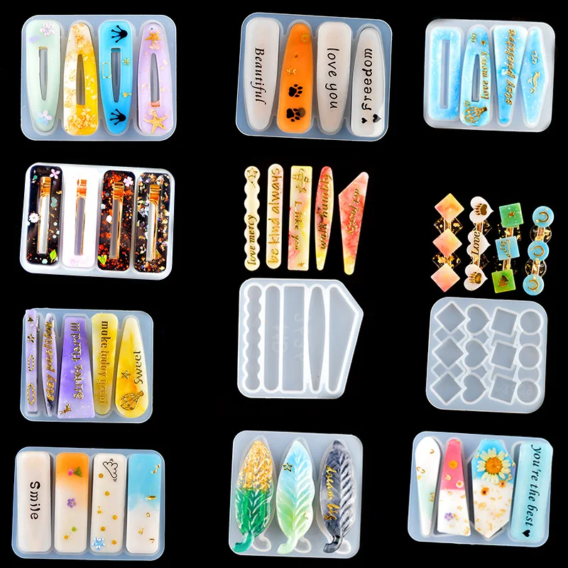 DIY 에폭시 수지 헤어 클립 머리핀 실리콘 몰드 쥬얼 - Resin Art Stone 리뷰 및 가격