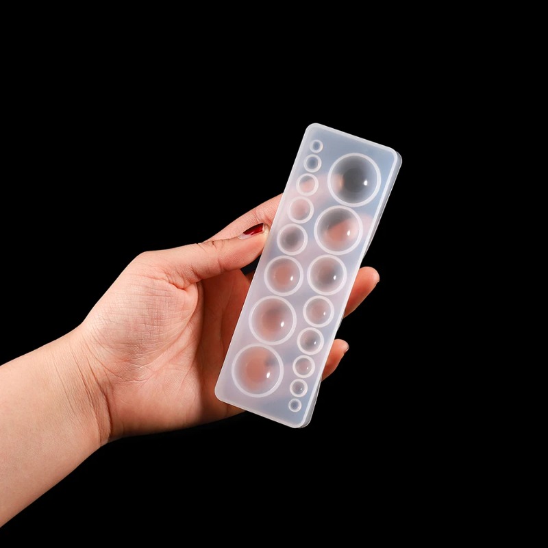 1pcs 실리콘 몰드 하프 볼 오블레이트 카보숑 펜던트 - Resin Art Tool Kit 리뷰 및 가격