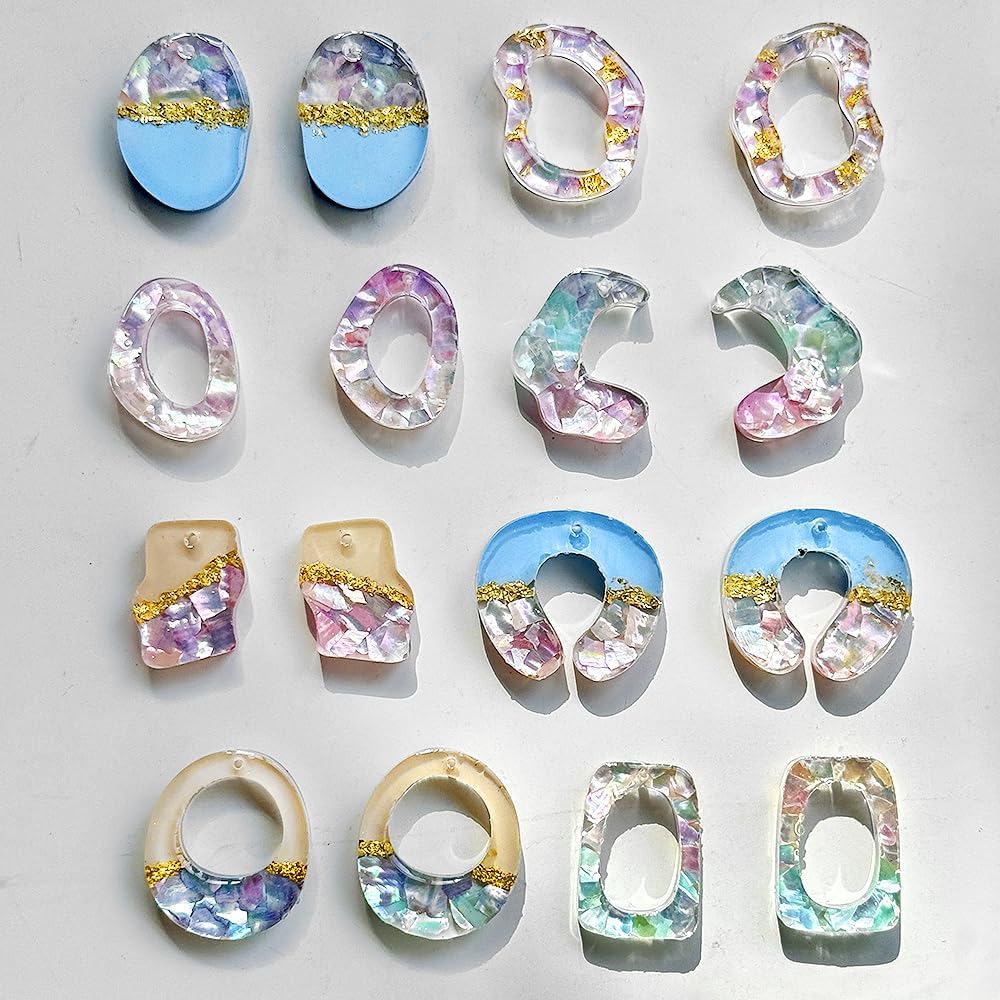 여름 휴가용 추상적인 드롭 귀걸이 실리콘 몰드, 전복  - Resin Art Beach Theme 리뷰 및 가격