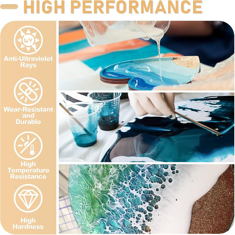 크리스탈 클리어 에폭시 레진 AB 접착제 비율 1:1  - Resin Art Ratio 리뷰 및 가격