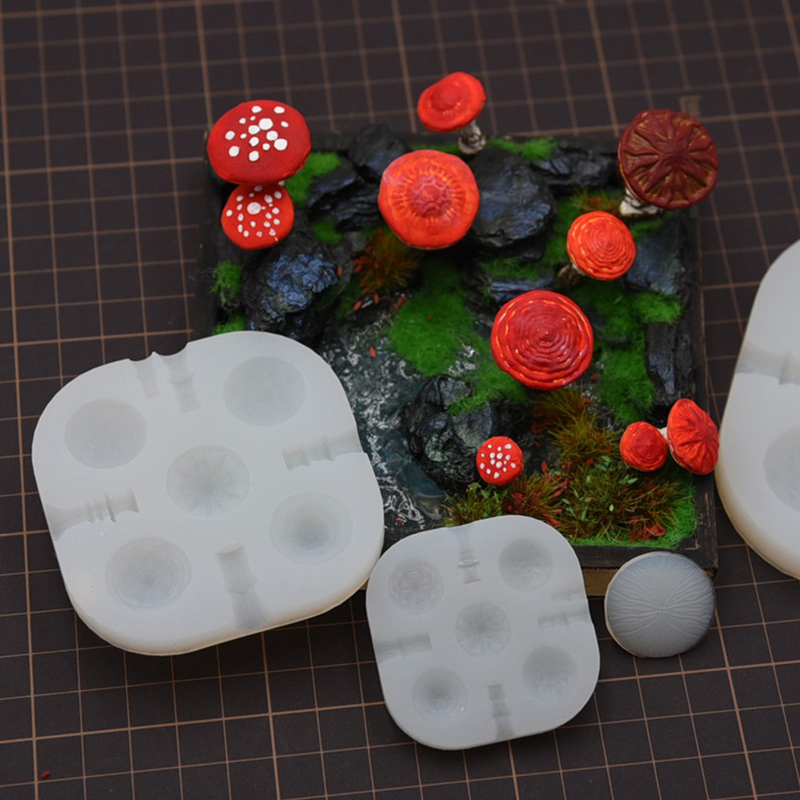 2개/세트 미니 버섯 실리콘 몰드 초경량 클레이 레진  - Resin Art Tool Kit 리뷰 및 가격