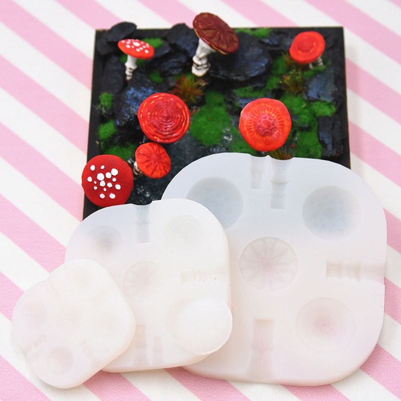 2개/세트 미니 버섯 실리콘 몰드 초경량 클레이 레진  - Resin Art Tool Kit 리뷰 및 가격