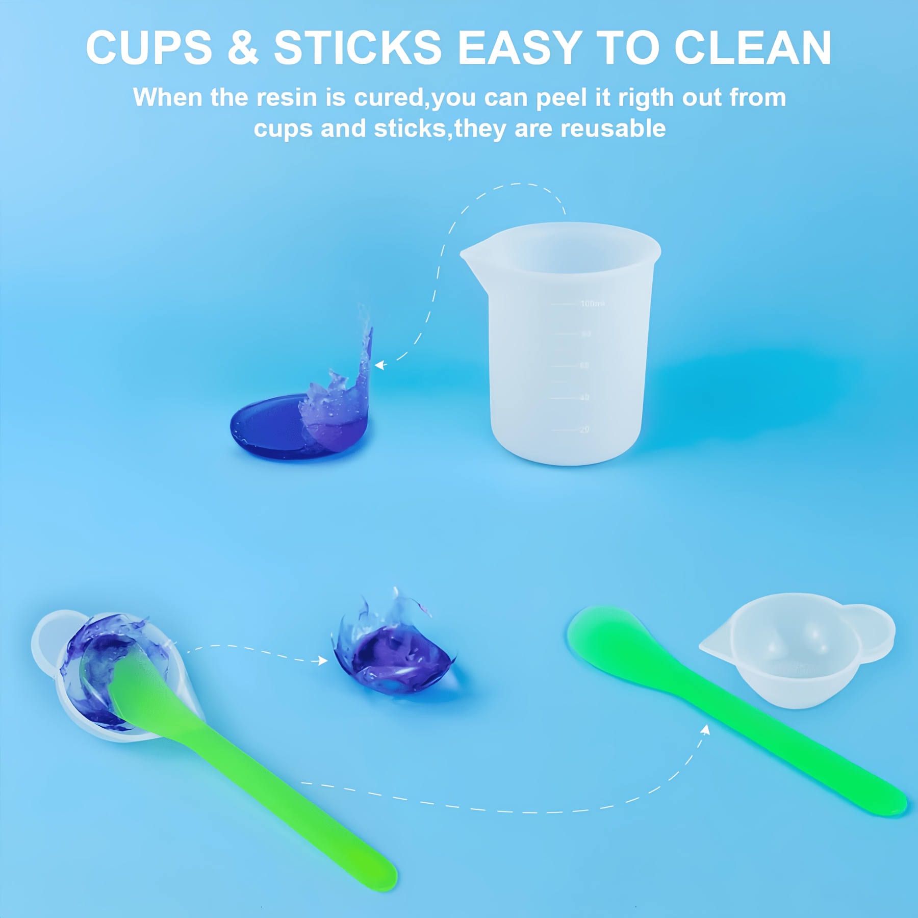 21개/세트 실리콘 수지 주조 금형 도구 키트, 21개 - Resin Art Tool Kit 리뷰 및 가격