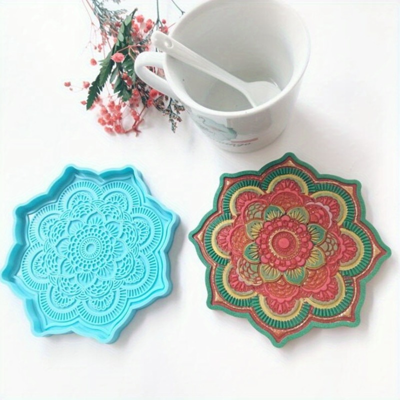만다라 코스터 실리콘 몰드 라운드 트레이 컵 매트 DI - Resin Art Tool Kit 리뷰 및 가격