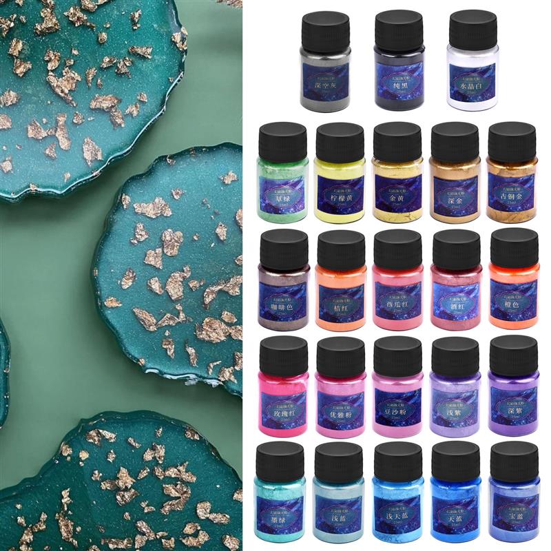 에폭시 수지 염료 운모 분말 분말 분말 안료 세트, 수 - Resin Dye Opaque 리뷰 및 가격