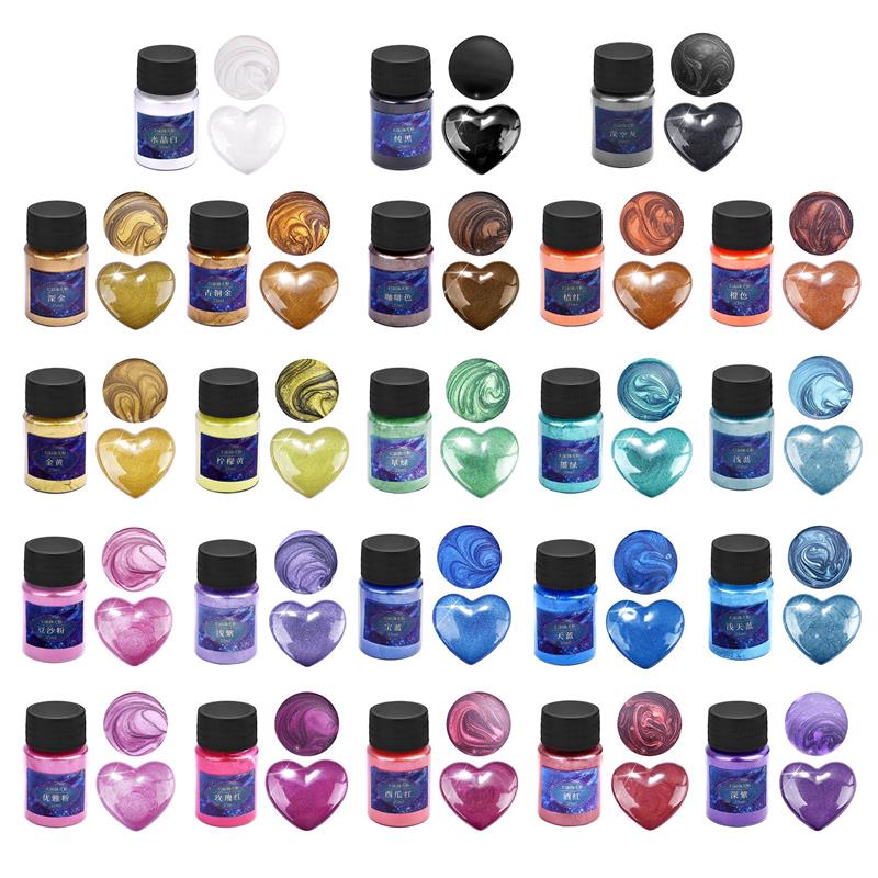 에폭시 수지 염료 운모 분말 분말 분말 안료 세트, 수 - Resin Dye Opaque 리뷰 및 가격