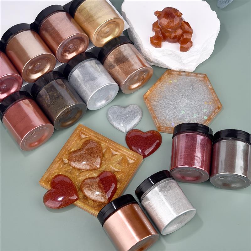 50g 쉬머 메탈릭 골드 실버 컬러 안료 진주 빛 착색 - Resin Dye Opaque 리뷰 및 가격