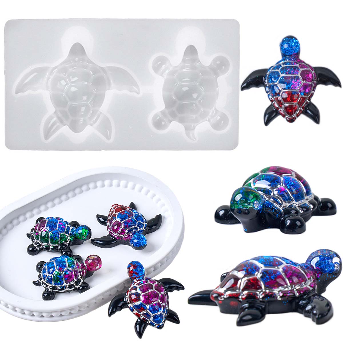 3D 바다거북 열쇠고리 실리콘 몰드 DIY 해양 테마  - Resin Art Acrylic 리뷰 및 가격