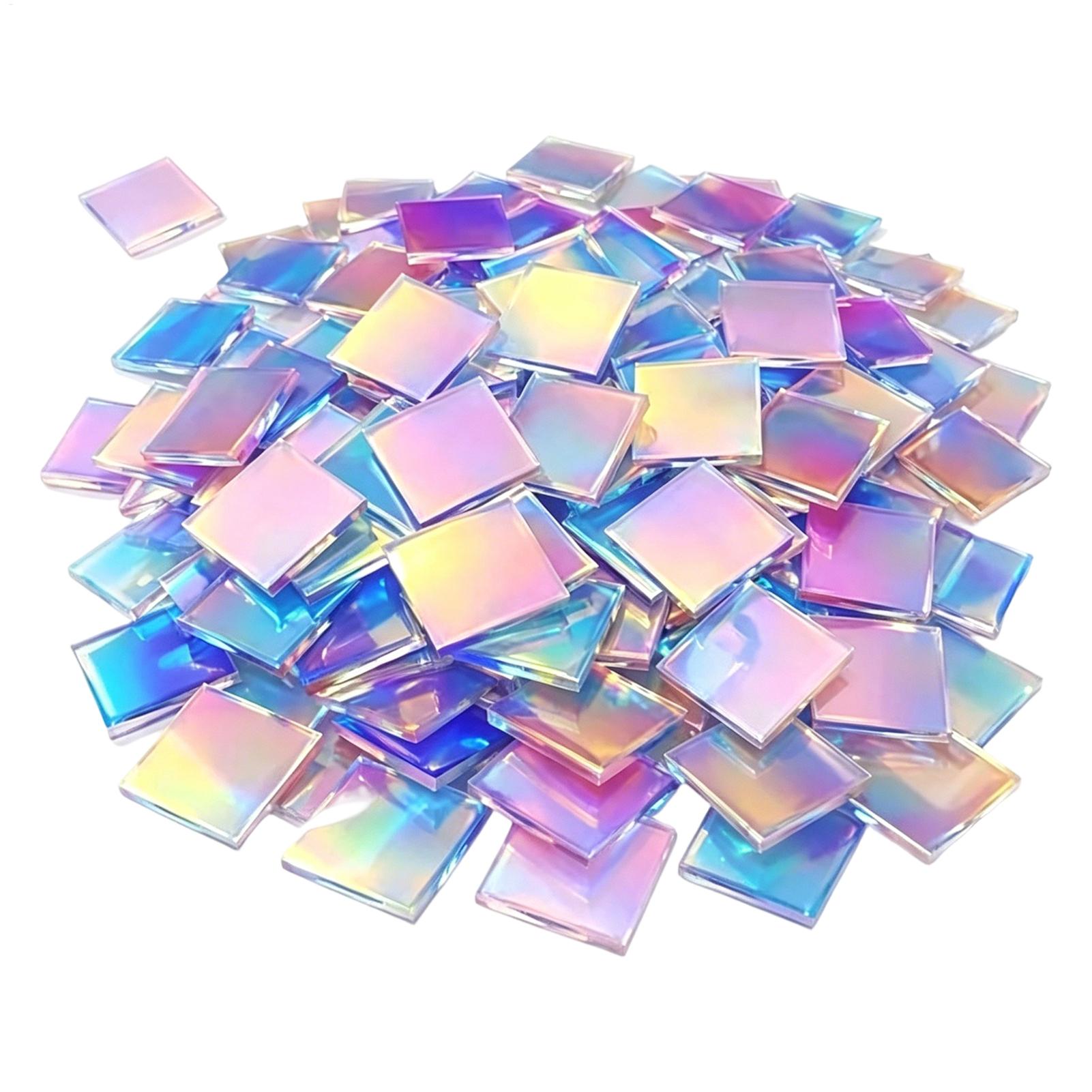 미니 아크릴 시트 100개 무지개 홀로그램 아크릴 사각 - Resin Art Acrylic 리뷰 및 가격