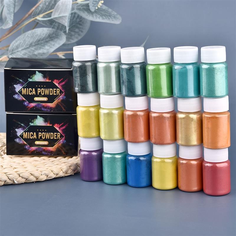6 Pcs-Set 에폭시 수지 염료 운모 분말 분말 안 - Resin Dye Opaque 리뷰 및 가격